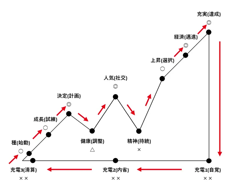バイオリスムの周期サイクルを示す画像